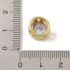 Liens multiples à maillons en laiton avec zircone cubique de micro pave&nbsp;KK-C111-01G-J