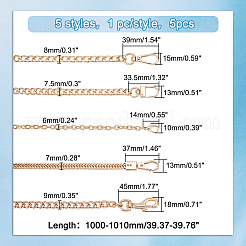 5 Stück Taschengurte aus Legierung und Eisen in 5 Stilen&nbsp;DIY-WR0003-12
