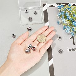 10 perline europee in acciaio inossidabile 304&nbsp;STAS-NB0001-09AS