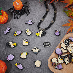 30 Stück 15 Stile Halloween-Themen-PVC-Perlen-Sets&nbsp;PVC-ME0001-01