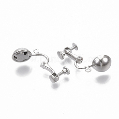 Vis en laiton sur clip convertisseur boucle d'oreille&nbsp;X-KK-T051-43P-NF
