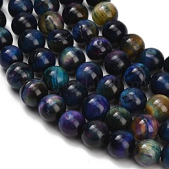 Chapelets de perles d'œil de tigre naturel&nbsp;LS-G-B133-A02-10mm-09