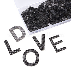 Glitzernde Strass-Aufnäher zum Aufbügeln&nbsp;DIY-CD0001-10F