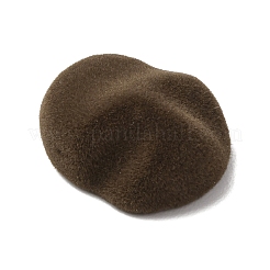 Cabochons en résine opaque floquée&nbsp;RESI-K033-07A