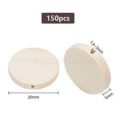 150 Stück Holzperlen&nbsp;WOOD-DR0001-02A
