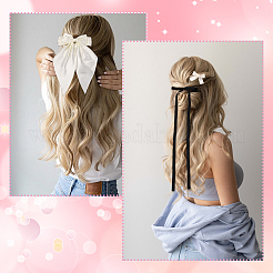 6 Stile Haarspangen aus Polyester mit Schleife&nbsp;PHAR-SP0001-22A