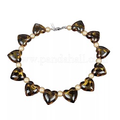 Halsketten aus Acryl mit Leopardenmuster&nbsp;FS-WG140B1-01