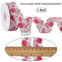 1 Rolle bedrucktes Polyester-Ripsband&nbsp;SRIB-CY0001-15