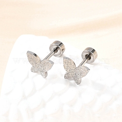 Boucles d'oreilles à tige en acier inoxydable 304&nbsp;EJEW-H161-01P-D