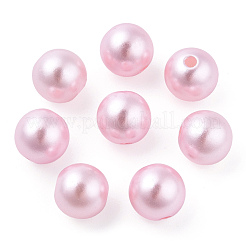 Perles d'imitation en plastique ABS peintes à la bombe&nbsp;OACR-T015-05C-17