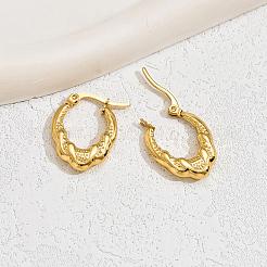 Vintage 201 Edelstahl unregelmäßige Metallohrringe für Frauen&nbsp;US4396