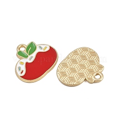 Pendentifs en alliage émaillé sur le thème de Noël&nbsp;LS-ENAM-Z023-01G-03