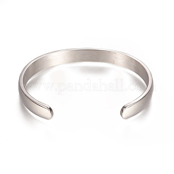 Bracciali a polsino in acciaio inossidabile 304 anti-ossidazione&nbsp;STAS-I110-10-8mm-P