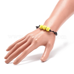 Bracciale con perline da tennis in acrilico 2 pz 2 colori&nbsp;BJEW-JB08558-01