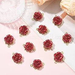 12 stücke valentinstag rose blume legierung Verbinder anschlüsse&nbsp;FIND-FS0004-87