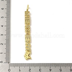 Ottone micro spianare pendenti zirconi&nbsp;KK-Z042-19G-03