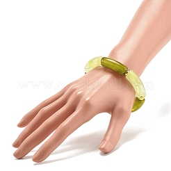 Bracciali elastici con perline in tubo acrilico&nbsp;BJEW-JB07762-02