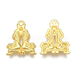 Anhänger aus Strass mit goldener Beschichtung&nbsp;PALLOY-WH0067-15G-03