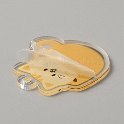 Mignon porte-clés pendentif en acrylique chat tasse à café&nbsp;FIND-CJC0006-79F
