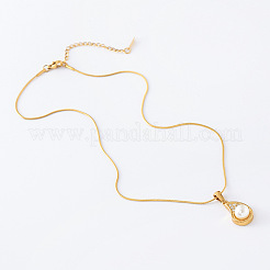 Collier avec pendentif en forme d'aubergine en acier inoxydable pour femme&nbsp;PS0001