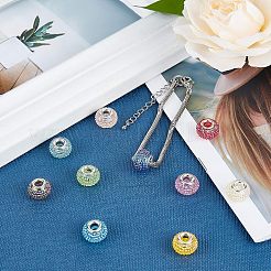 Rhinestone Harz europäischen Perlen&nbsp;RPDL-NB0001-11