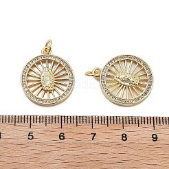 Ottone micro spianare pendenti zirconi&nbsp;KK-Q006-26G-02