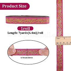 Ruban polyester style ethnique&nbsp;DIY-WH20048-087C