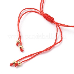 Bracelets réglables de perles tressées avec cordon en nylon&nbsp;BJEW-JB05489-03