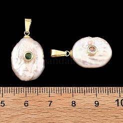 Pendentifs en perles keshi baroques nucléées naturelles&nbsp;PALLOY-JF06076