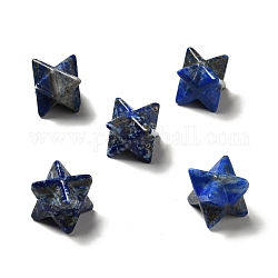 Cuentas de lapislázuli naturales, sin agujero / sin perforar, Merkaba estrella, 12.5~13x12.5~13x12.5~13mm