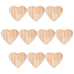 Telaio in legno di pino, per la visualizzazione del modello giocattolo, cuore, Burlywood, 56.5x59.5x15mm