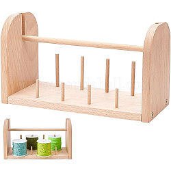 Набор деревянных подставок для хранения швейных ниток, с железными винтами и шестигранным ключом, деревесиные, 120x265x150 мм