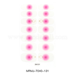 Nagelkunstaufkleber der vollen Abdeckung, Nageltattoos selbstklebend, für Frauen Mädchen Maniküre Nail Art Dekoration, Farbig, 10x5.5 cm