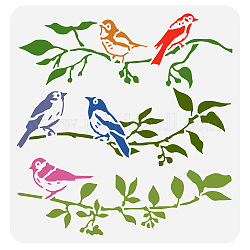 Stencil per pittura da disegno per animali domestici, per album fai da te, album di foto, uccello, 30x30cm