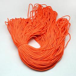 Полиэфирные и спандексные веревочные веревки, 16-слойные, оранжево-красный, 2 мм, около 109.36 ярда (100 м) / пачка
