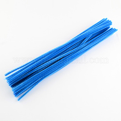 11.8 inch Pipe Cleaners, DIY Chenille Stem Tinsel Garland Craft Wire, Dodger Blue, 300x5mm
