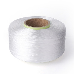 Alambre de fibra elástica, blanco, 0.5 mm, aproximamente 4000 m / rollo.