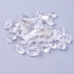 Природный кристалл кварца бусины, бусины из горного хрусталя, неразрушенное / без отверстия, чипсы, 11~20x7~9x5~5.5 мм, о 100 г / мешок