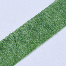 Papel crepe, para envolver flores de papel, decoración de la fiesta de diy, verde, 12 mm, aproximamente 30 yardas / rodillo