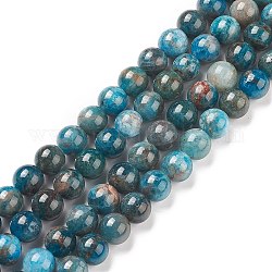 Perle di apatite naturali, tondo, 10mm, Foro: 1 mm, circa 135pcs/250g