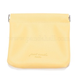 Женские сумки из искусственной кожи, квадратный, желтое шампанское, 12x11.5 см