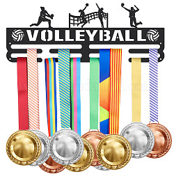 Superdant Volleyball-Medaillenhalter, Damen-Volleyball-Medaillen-Display, Wandhaken aus schwarzem Eisen für 60+ zum Aufhängen, Medaillenständer, Wettbewerbs-Medaillenhalter, Wandbehang