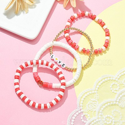 VALENTINE's DAY, HEART DISEASE, FEBRUARY STRETCH RUBBER BAND BRACELET  WRISTBAND