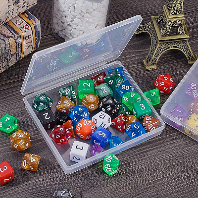 Contenants de perles en plastique transparent&nbsp;CON-BC0004-63-1