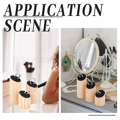 Organizer Velluto Nero DOITOOL Set 5 Vassoi Velluto Nero Per Gioielli - Display 28x18cm Con Inserti Schiuma Vetrina Gioielli Nera - Foto 7