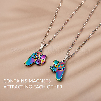 Magnetic Game Controller Necklaces, Matching Necklace for Couples or Best  Friends, Best Friend Necklace, Friendship Necklace