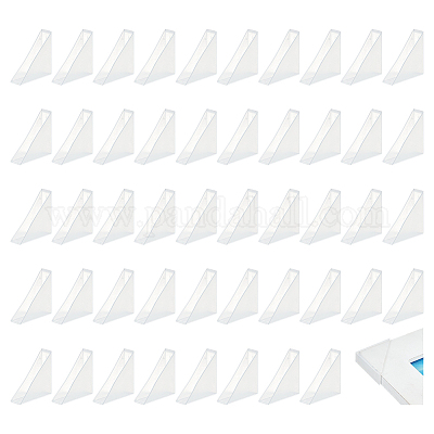 50 pièce de protection d'angle triangulaire en plastique&nbsp;FIND-NB0005-48C-1