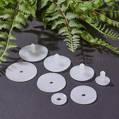 Plastic Doll Joints, Dolls Accessories For DIY Doll Crafts, Clear,  19.5~42.5x18~18.5mm, 50sets