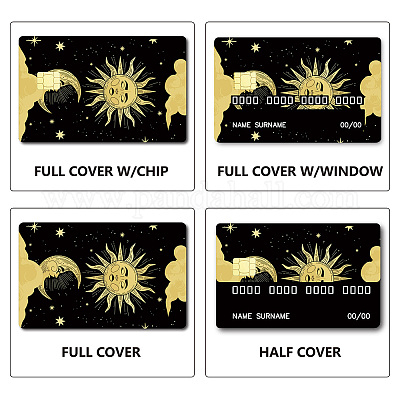 Shop CREATCABIN Card Skin Sticker Glitter Credit Debit Card Cover