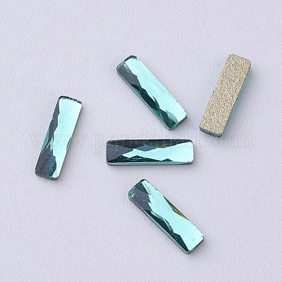Cabochons en verre strass k9 à dos plat&nbsp;RGLA-F035-2.5x9mm-M-1